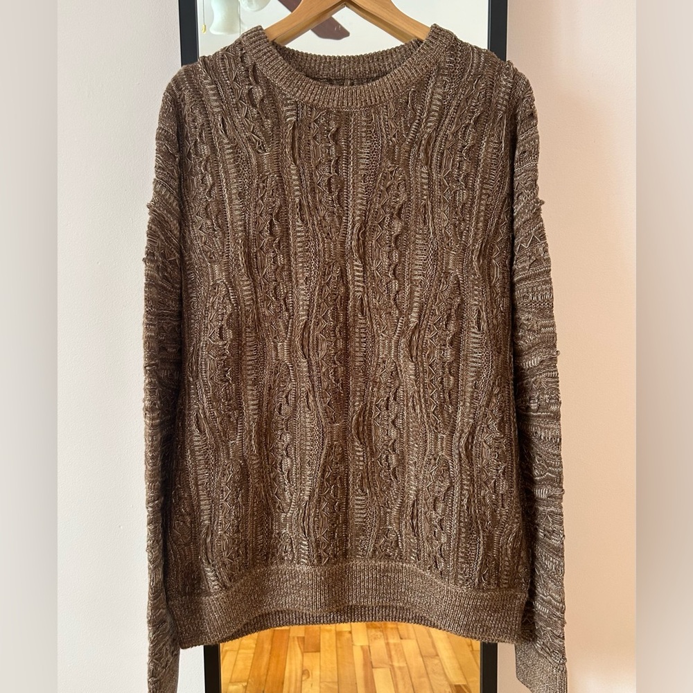COOGI style Jack & Jones Biggie Premium cable knit crewneck sweater sweatshirt